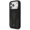 Mercedes Leather The Move MagSafe Case, skirtas iPhone 17 Pro, juoda