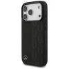 Mercedes Leather Laurel Leaves MagSafe Case, skirtas iPhone 17 Pro, juoda