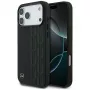 Mercedes Leather Laurel Leaves MagSafe Case for iPhone 17 Pro Max Black