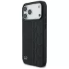 Mercedes Leather Laurel Leaves MagSafe Case for iPhone 17 Pro Max Black