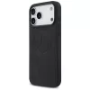 Mercedes Leather Vintage Logo MagSafe Case for iPhone 17 Pro Max Black