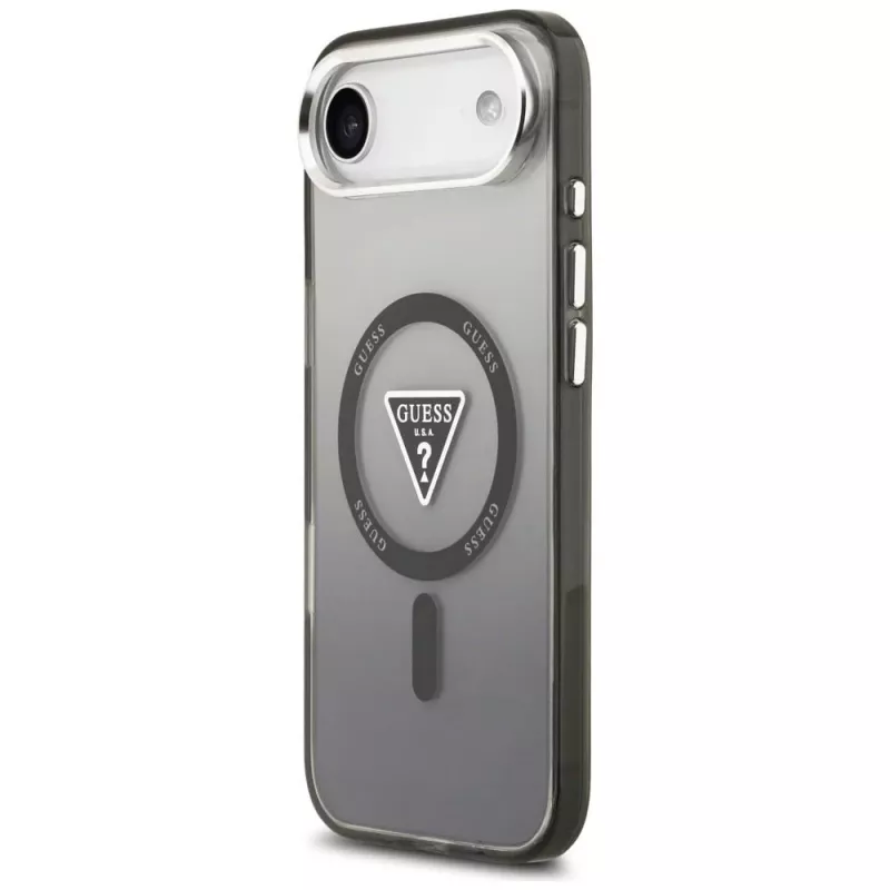 Guess IML Gradient Triangle Logo MagSafe Case, iPhone Air, Juoda