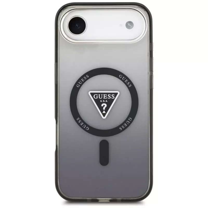 Guess IML Gradient Triangle Logo MagSafe Case, iPhone Air, Juoda