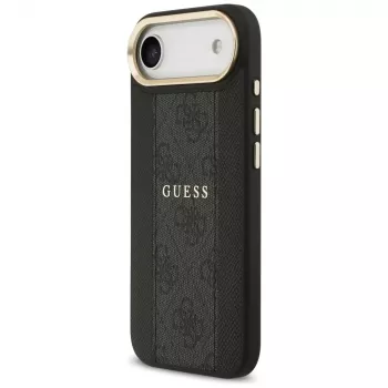 Guess 4G Stripe MagSafe Dėklas, tinkantis iPhone Air, Juodas