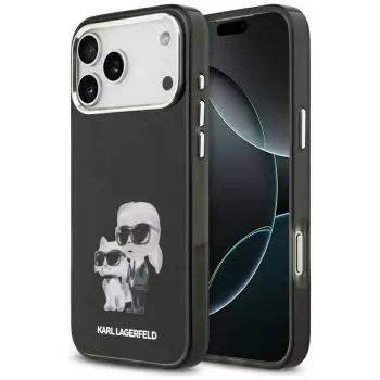 Karl Lagerfeld IML Aquarelle Karl & Choupette & Logo MagSafe Case, iPhone 17 Pro (Juoda)