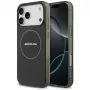 Mercedes AMG Double Layer Transparent Smoked MagSafe Case, iPhone 17 Pro Max, juoda