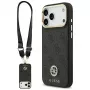 Guess 4G Strass Logo & Big Strap Metal Buttons MagSafe Case iPhone 17 Pro Max Juoda