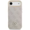 Guess 4G Strass Logo & Big Strap Metal Buttons MagSafe Case, iPhone Air – rožinė