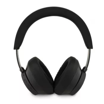 Guess Bluetooth Over-Ear Ausinės ENC Saffiano Triangle Logo Juodos