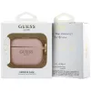 Guess silikoninis blizgus žiedinis dėklas AirPods Pro 3 ausinėms, rožinis