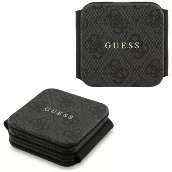 Guess 4G Wireless Charger – 3 viename indukcinė įkrovimo stotelė su MagSafe, iPhone, AirPods ir Apple Watch, 15 W (juoda)