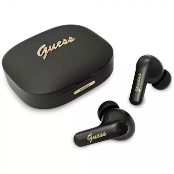 “Guess Script Metal” TWS ausinės (juodos)