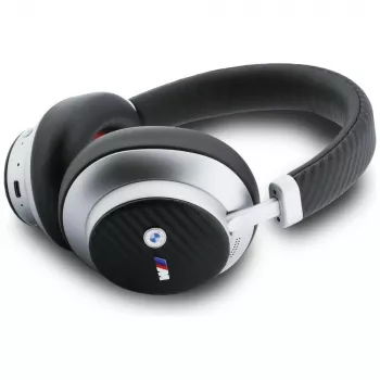 BMW M Carbon Metal Logo Bluetooth ENC Over-Ear Headphones Silver