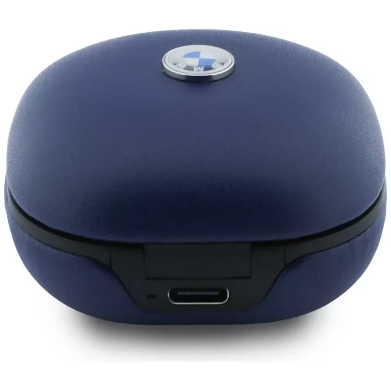 BMW LeatherMetal Logo ENC TWS Bluetooth ausinės, Navy