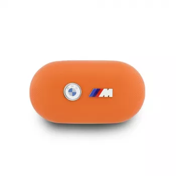 „BMW M“ metalo logotipo TWS „Bluetooth 5.3“ ausinės su ENC – oranžinės