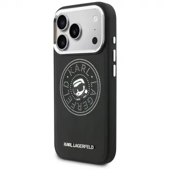 KARL LAGERFELD Point & Karl Sketch MagSafe Case for iPhone 17 Pro Black