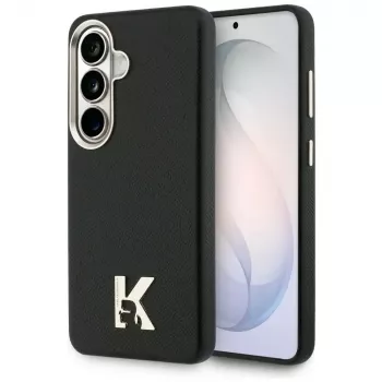 Karl Lagerfeld K Metal Logo MagSafe Dėklas, skirtas Samsung Galaxy S26, juodas