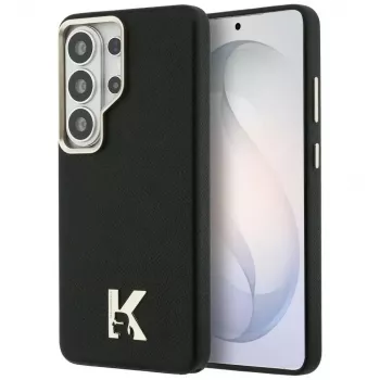 Karl Lagerfeld K Metal Logo MagSafe Dėklas, skirtas Samsung Galaxy S26 Ultra, juodas