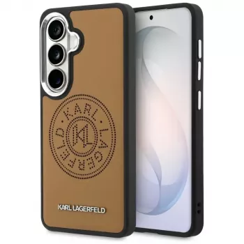 KARL LAGERFELD Perforated KLMagSafe Dėklas, skirtas Samsung Galaxy S26+, Ruda