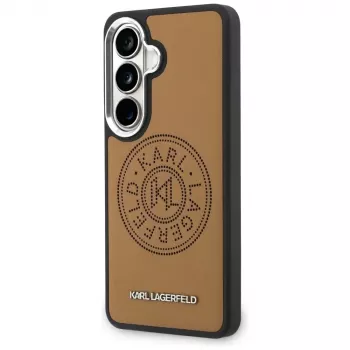 KARL LAGERFELD Perforated KLMagSafe Dėklas, skirtas Samsung Galaxy S26+, Ruda