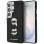 Karl Lagerfeld Saffiano Double Heads Metal Dėklas, Samsung Galaxy S26 Ultra, Juodas