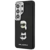 Karl Lagerfeld Saffiano Double Heads Metal Dėklas, Samsung Galaxy S26 Ultra, Juodas