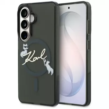 Karl Lagerfeld IML KC Script Dėklas su MagSafe, Samsung Galaxy S26+, Juodas