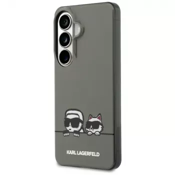 KARL LAGERFELD IML Peekaboo Karl & Choupette MagSafe dėklas, skirtas Samsung Galaxy S26, juodas