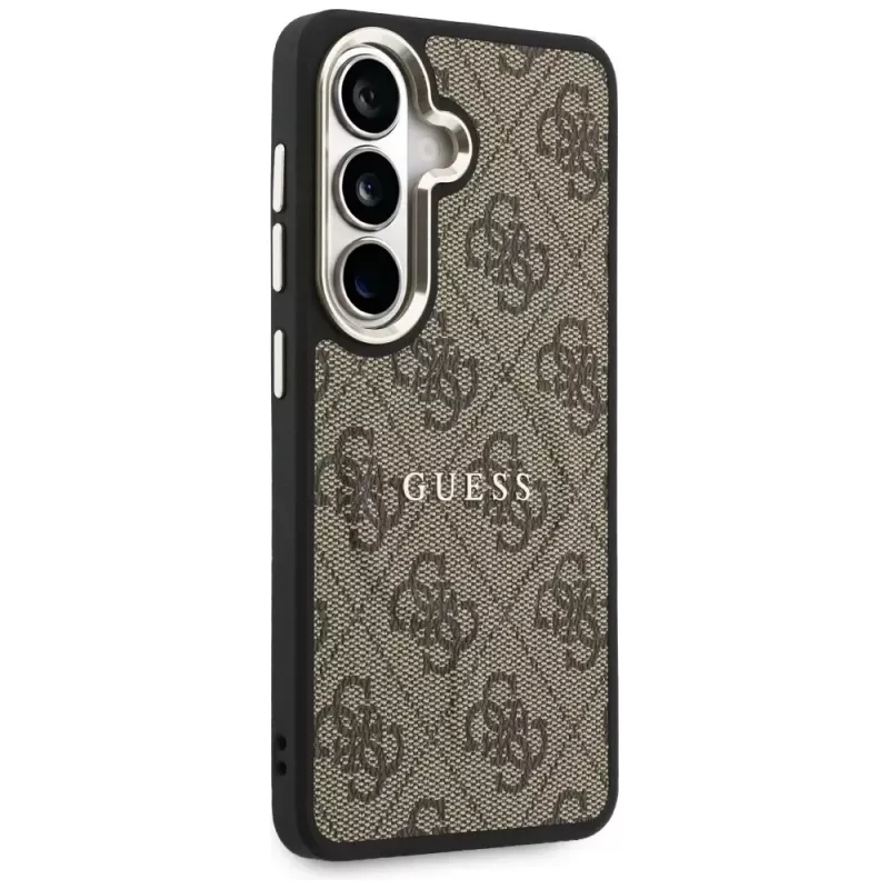 Guess 4G Embossed Ring MagSafe Case, Samsung Galaxy S26 (Brown)