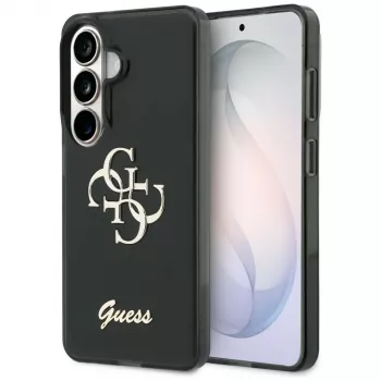Guess IML Big Metal 4G Script dėklas, skirtas Samsung Galaxy S26 (juodas)