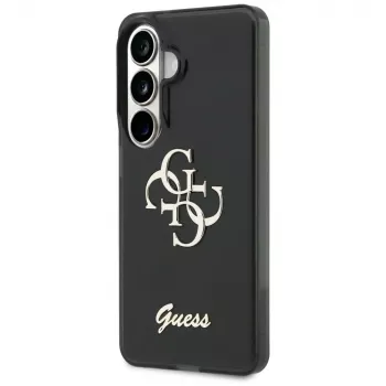 Guess IML Big Metal 4G Script dėklas, skirtas Samsung Galaxy S26 (juodas)
