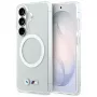 BMW IML Shockproof Metal Logo MagSafe Case for Samsung Galaxy S26 Transparent