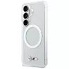 BMW IML Shockproof Metal Logo MagSafe Case for Samsung Galaxy S26 Transparent
