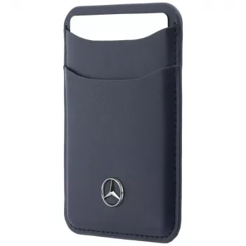 Mercedes-Benz odinė magnetinė piniginė, tamsiai mėlyna