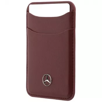 Mercedes Leather MagSafe Wallet Red