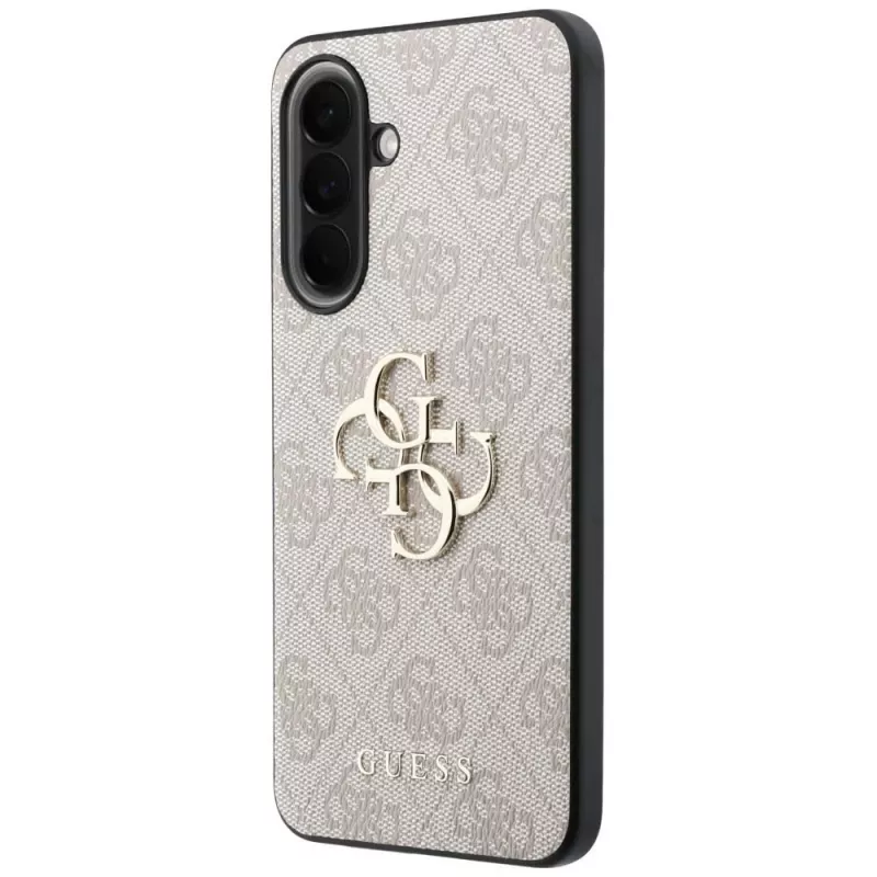 Guess Leather 4G Metal Logo Dėklas, Samsung Galaxy A57 5G, Rožinis