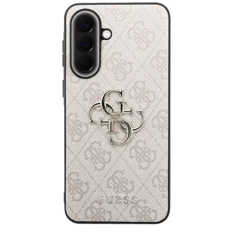 Guess Leather 4G Metal Logo Dėklas, Samsung Galaxy A57 5G, Rožinis