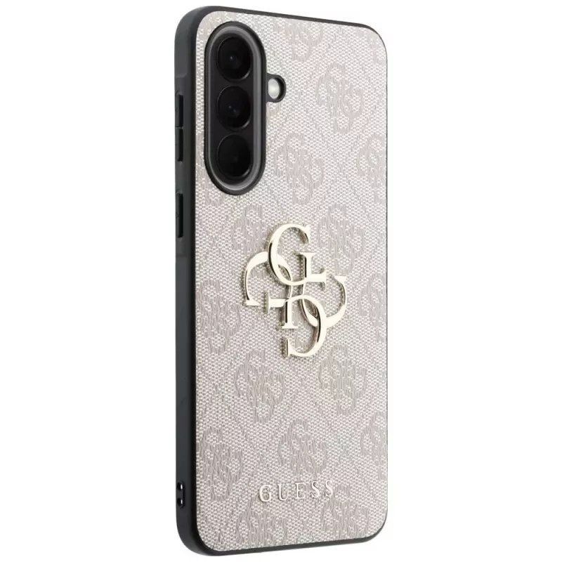 Guess Leather 4G Metal Logo Dėklas, Samsung Galaxy A57 5G, Rožinis