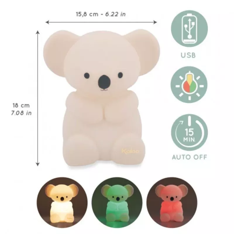 Kaloo Koala Petit Songe Silicone USB vaikų naktinė lemputė