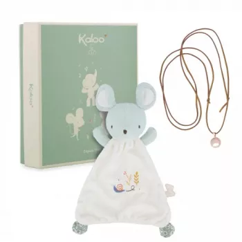 Kaloo 2-in-1 Dovanų Rinkinys (Pagalvėlė + Nėštumo Bola Karoliai) Pelė Petites Chansons