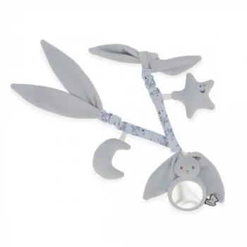 Kaloo Lapinoo Blue Rabbit vežimėlio žaislų grandinėlė
