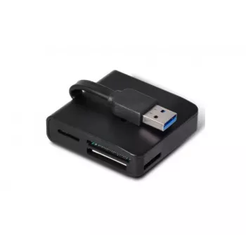 EXERTIS CONNECT USB 3.0 kortelių skaitytuvas – kompaktiškas atminties ir SIM kortelių skaitytuvas (730985)