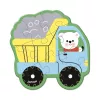 Janod Progressive Puzzle Set of 5 Puzzles - 2, 4, 6, 8 and 10 Pieces - Vehicles 2+