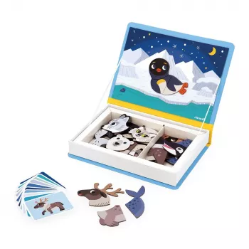 Janod Magnetibook Polar Animals Magnetinis Lavinamasis Žaislas