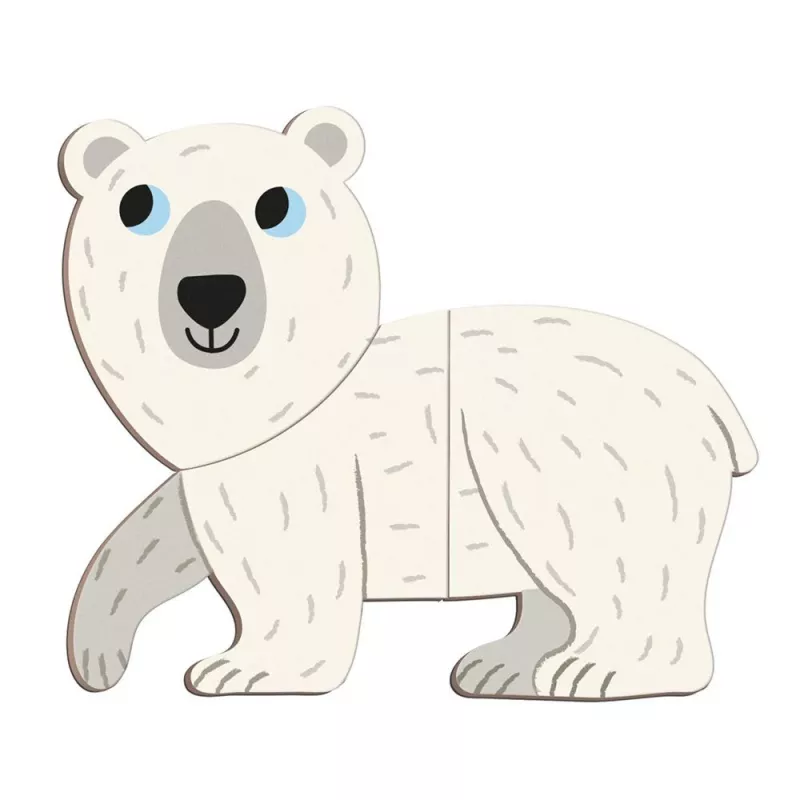 Janod Magnetibook Polar Animals Magnetinis Lavinamasis Žaislas