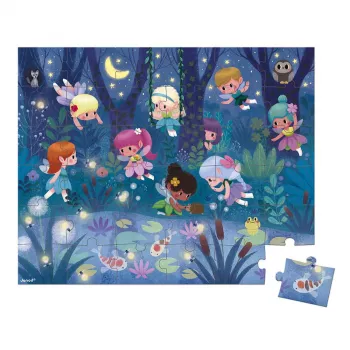 Janod Fairy and Water Lily Magnetinis Žaidimų Rinkinys Lagamine 36 Detalės