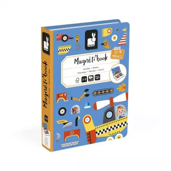 Janod Magnetibook Vehicles Magnetic Activity Book