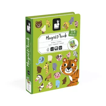 Janod Magnetibook Animals Magnetinė Knyga su Žaidimu