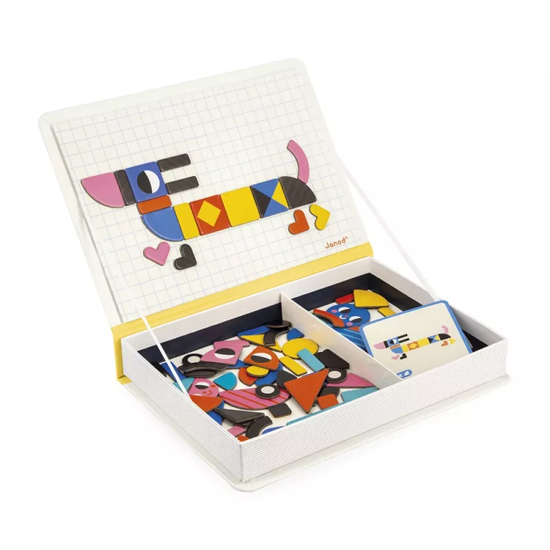 Janod Magnetibook 3+ – magnetinė dėlionė Formos (2026 m.)