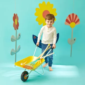 Janod Little Gardener Metal Children's Wheelbarrow 2+